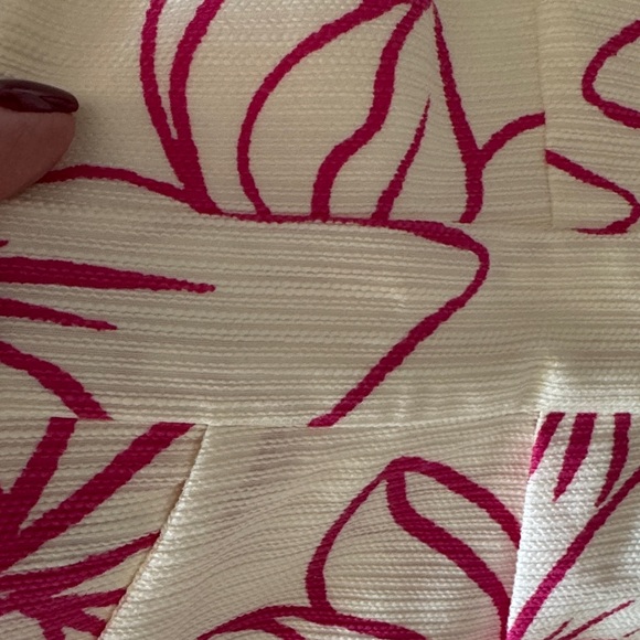 Ann Taylor Floral Dress in Pink and Off-White NWT - Picture 4 of 8